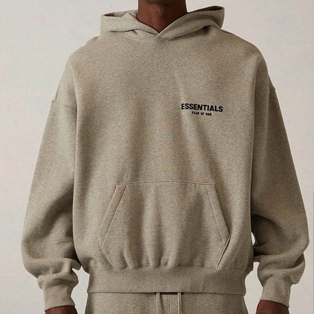 Essentials Heather Gray Pullover NWT - image 1